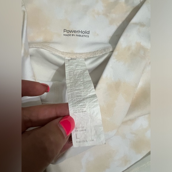 Fabletics Honey Milk Zoned-High Waist Leggings Size Large - Picture 8 of 11